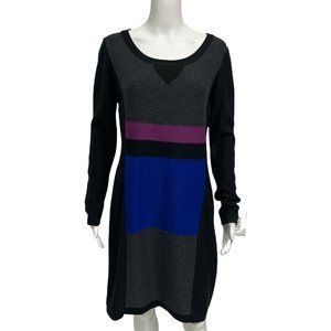 Calvin Klein women's sweater dress multicolor long sleeve size L